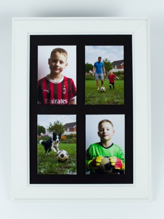 4 magnesy BASIC 75z115 mm w białej magnetycznej ramie