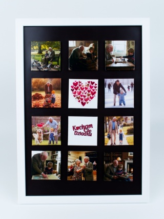 12 magnesów BASIC 50x50 mm w magnetycznej ramce A4