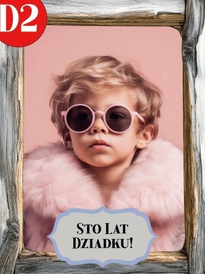 Foto Magnes 60mm x 80mm Na dzień babci i dziadka, różne okazje