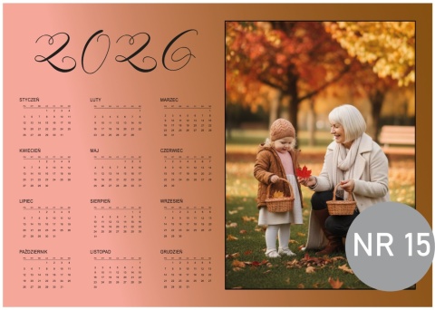 15 Kalendarz z dedykacją dla babci - na dzień babci 2026