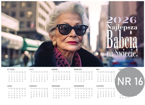 16 Kalendarz z dedykacją dla babci - na dzień babci 2026