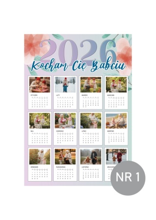 Kalendarz magnetyczny dla Babci