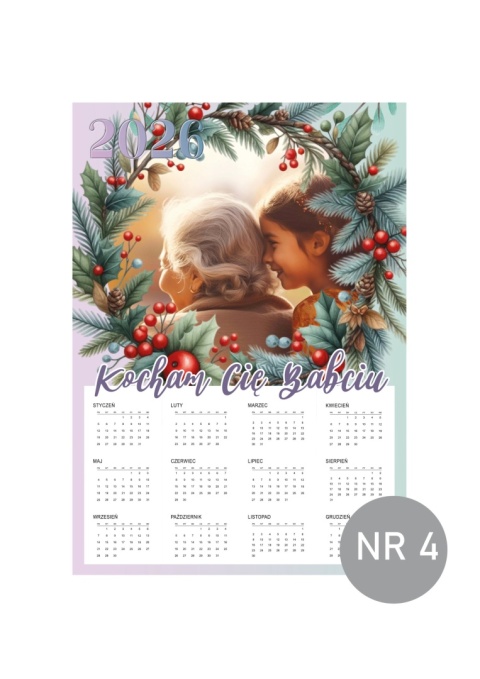 4 Kalendarz z dedykacją dla babci - na dzień babci 2026