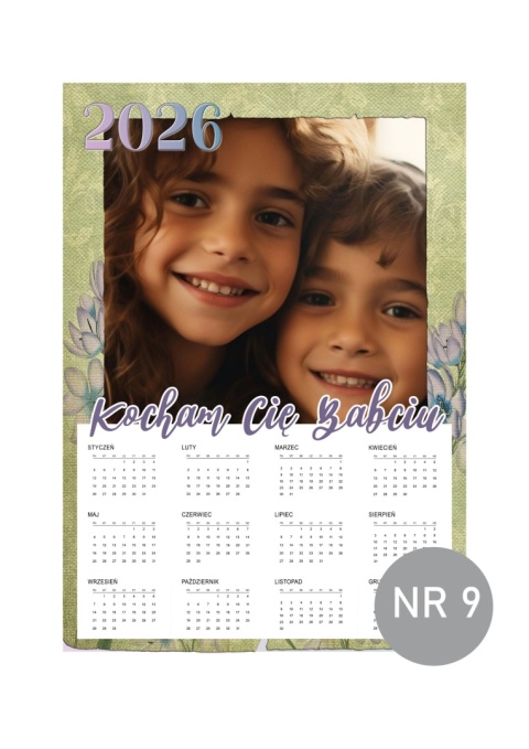 9 Kalendarz z dedykacją dla babci - na dzień babci 2026