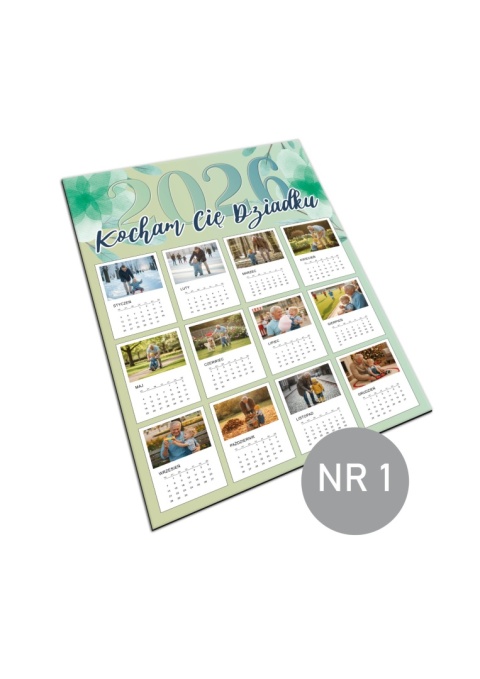 1 Kalendarz z dedykacją dla dziadka  - na dzień dziadka 2026