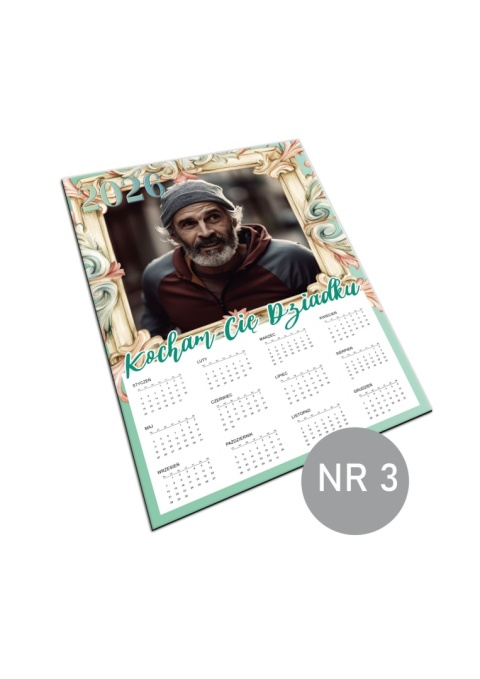 3 Kalendarz z dedykacją dla dziadka  - na dzień dziadka 2026