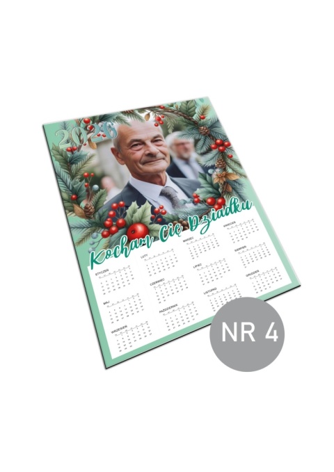 4 Kalendarz z dedykacją dla dziadka  - na dzień dziadka 2026