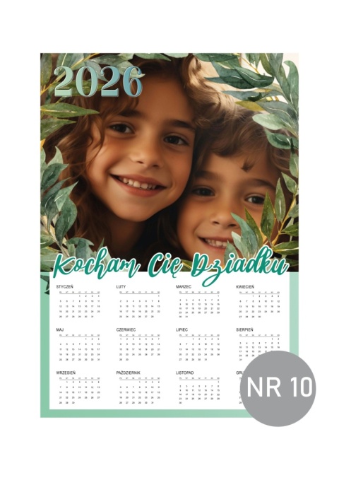 10 Kalendarz z dedykacją dla dziadka  - na dzień dziadka 2026