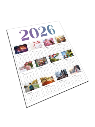 Kalendarz magnetyczny z Twoimi zdjęciami A4