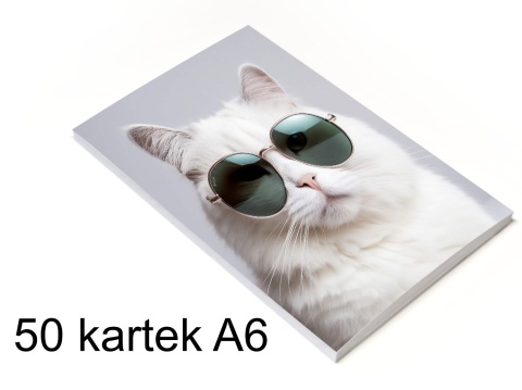 Notes klejony z okładką A6 (50kartek)