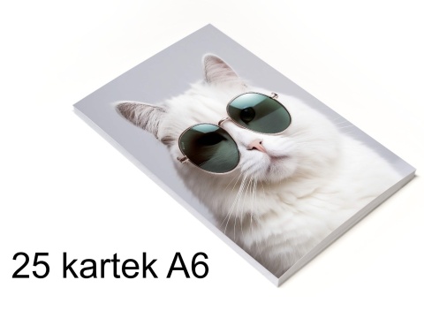 Notes klejony z okładką A6 (25kartek)